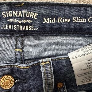 Signature by Levi Strauss Dark Blue High Rise Jeans